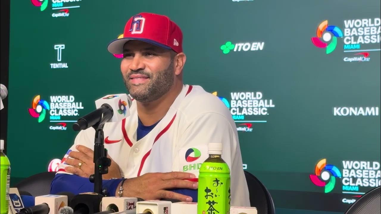 Albert Pujols resalta esfuerzo de Dominicana en Clásico Mundial