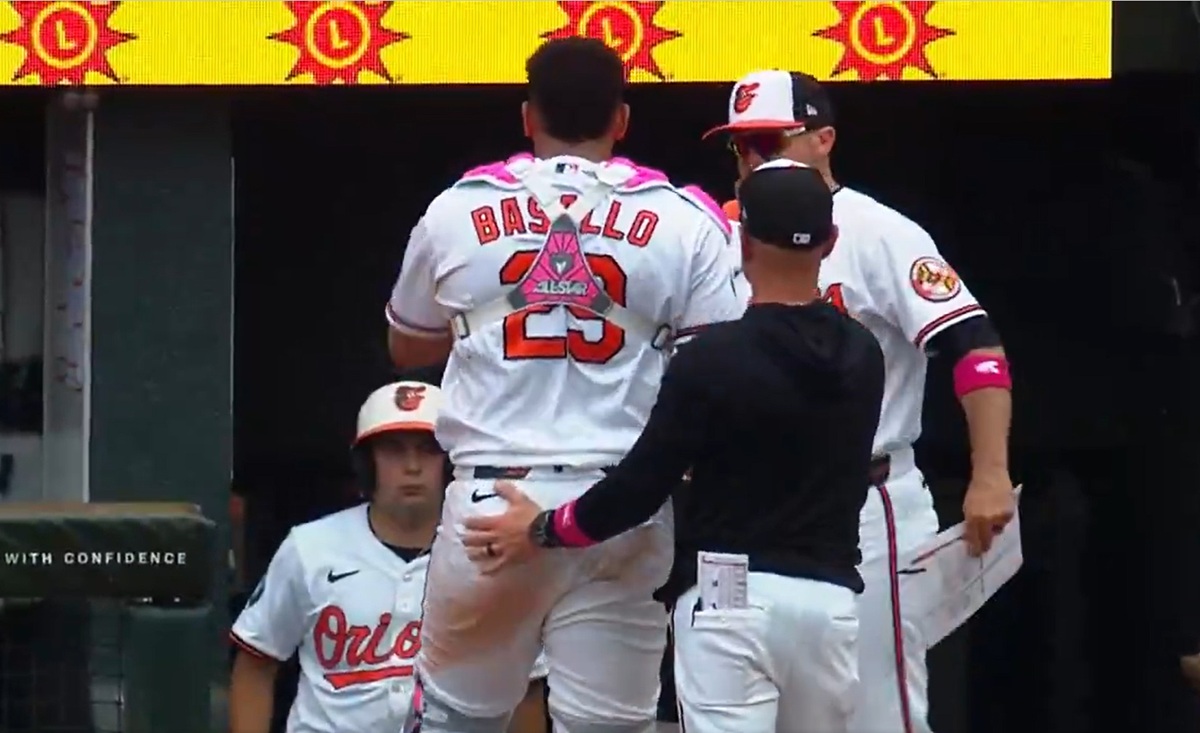 Samuel Basallo fuera del lineup de Orioles tras lesión en home