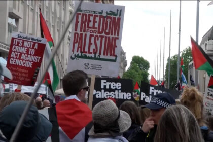 Miles marchan en Londres por el 78 aniversario de la Nakba